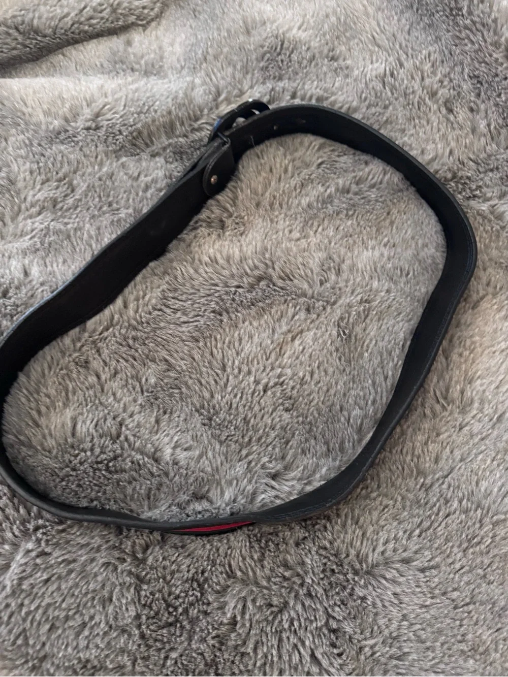 Gucci Black Men's Leather Belt Strap Size 46